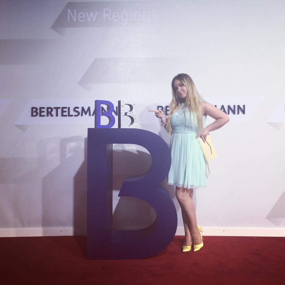 Nadine Trompka auf dem Bertelsmann Red Carpet