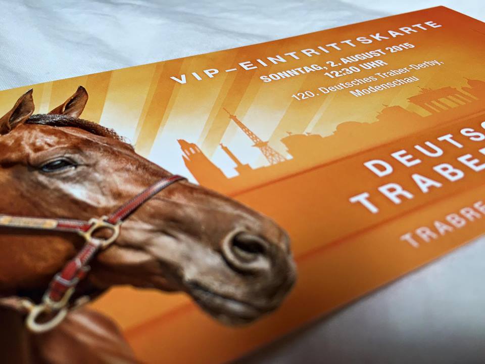 VIP-Einladung zum 120.Traber-Derby / Fashion and Horses / 2015 Mariendorf