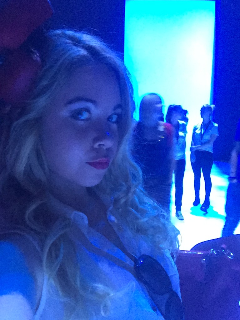 Nadine Trompka nach der Vektor Runway Show