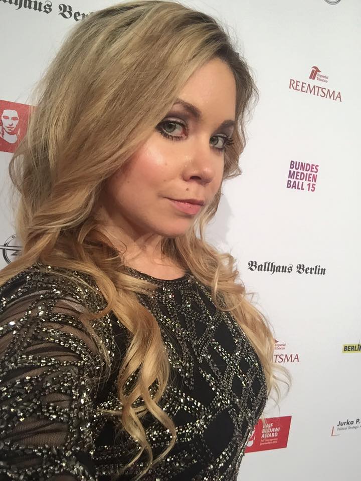 Nadine Trompka beim Bundesmedienball 2015 im Ballhaus Berlin