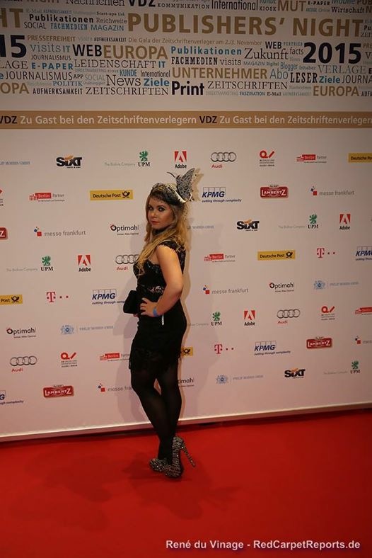 Nadine Trompka bei der Publishers' Night 2015 / (c) René du Vinage, RedCarpetReports.de